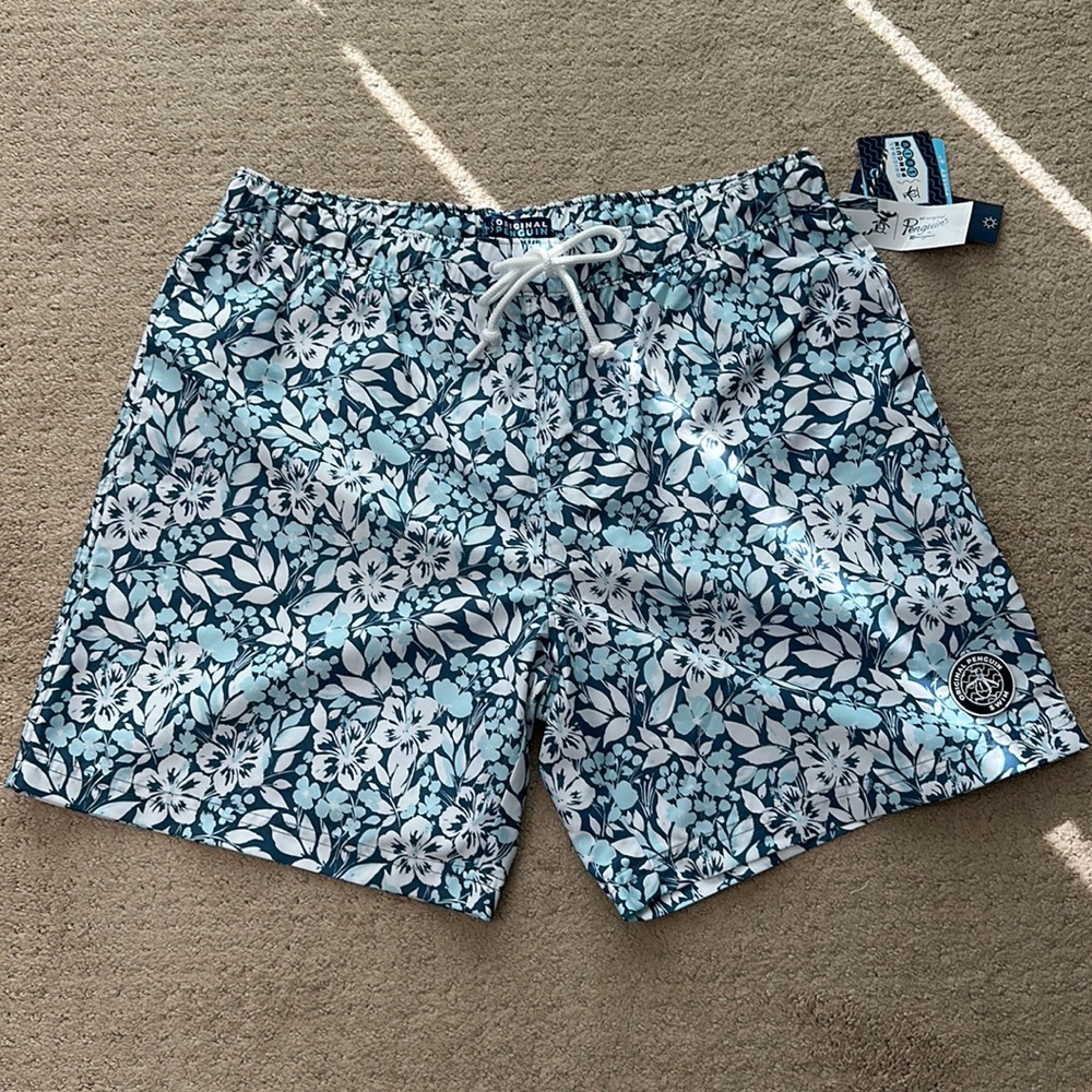 Original Penguin 6” inseam Swim Shorts